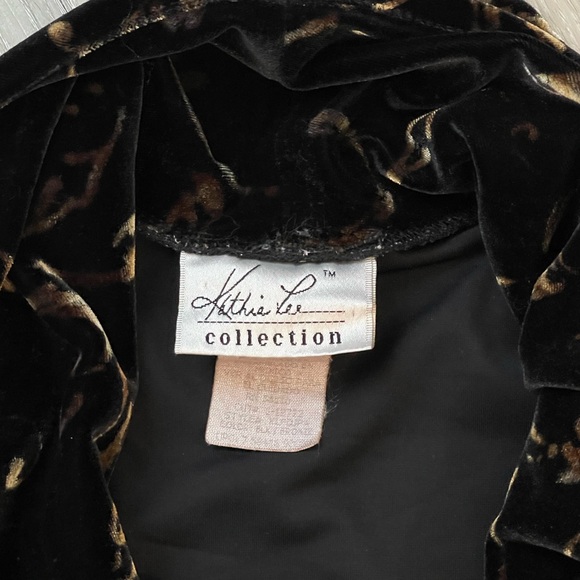 🔵5 For $15🔵 Vintage Kathy Lee Velvet Sleeveless Cowl Neck Blouse - Picture 6 of 9